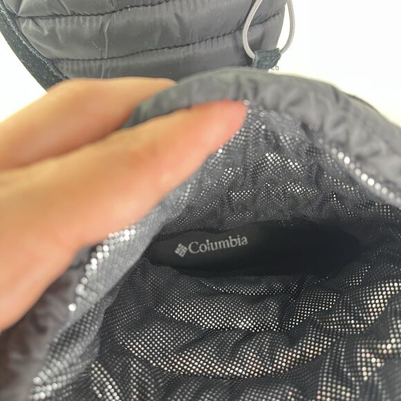 Columbia Winter Boots style 1559-010 black suede quilted mid-calf insulated 9.5 - Picture 10 of 10